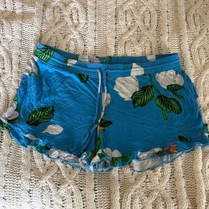 Soma Blue Floral Shorts